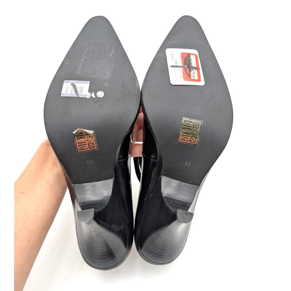 Jeffrey Campbell Pointed Toe Mary Jane Pumps Women's Black Size US10 EU40.5 - Picture 7 of 10